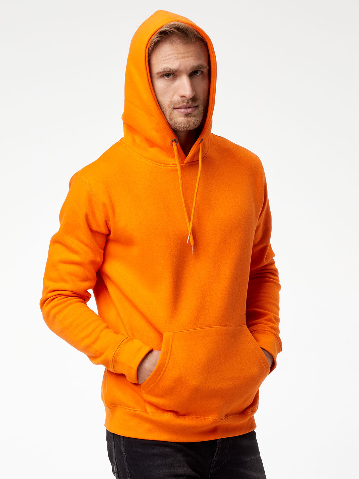 Felpa Cappuccio Uomo Cotone Poliestere da Lavoro Workwear