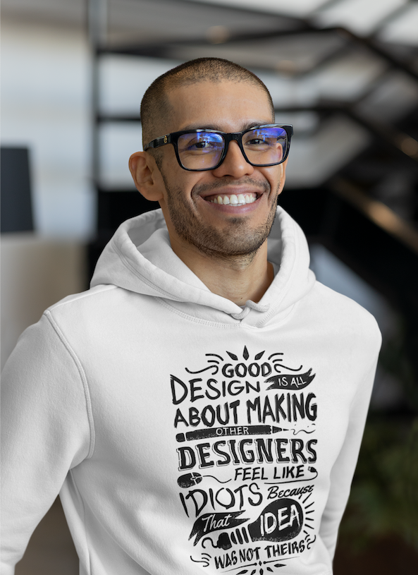 Felpa Cappuccio artista designer grafico design