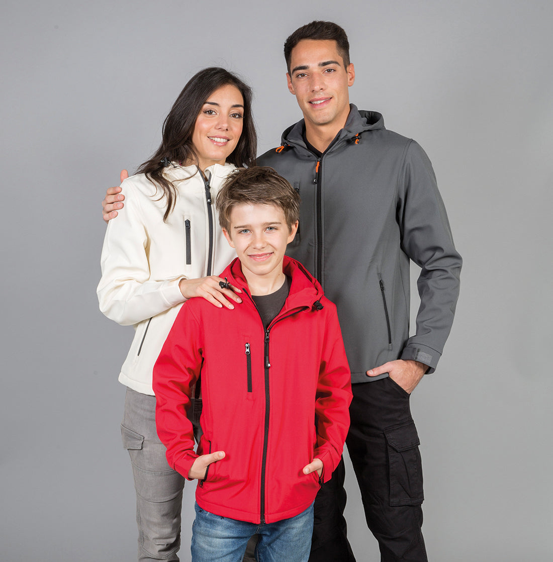 Giubbotto Uomo Softshell Impermeabile in Poliestere Elasticizzato