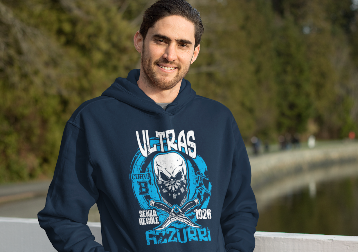Felpa Cappuccio Napoli Ultras Azzurri Partenopei