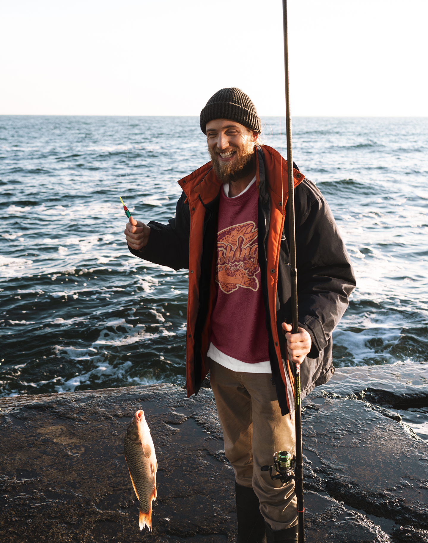 Felpa Girocollo Pesca Catch & Release