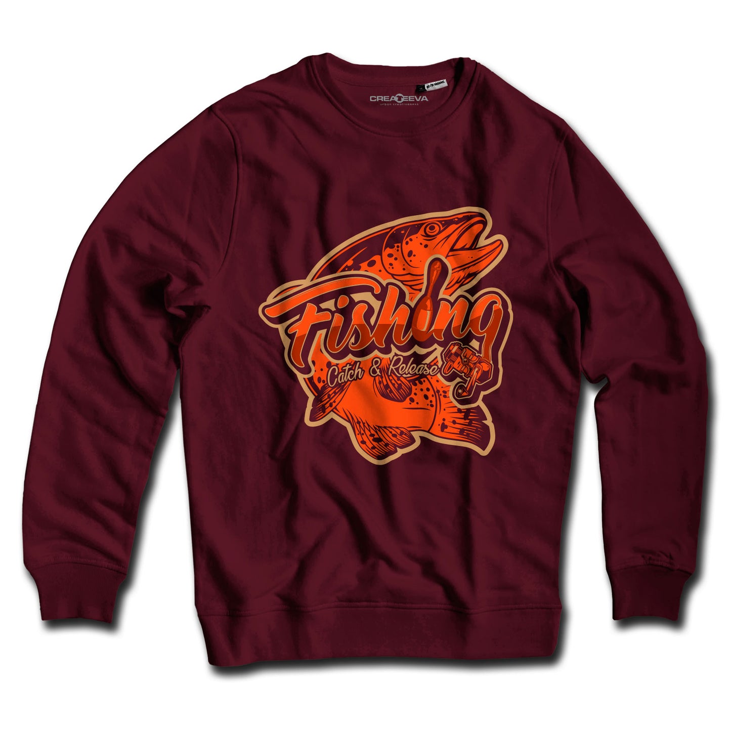 Felpa Girocollo Pesca Catch & Release