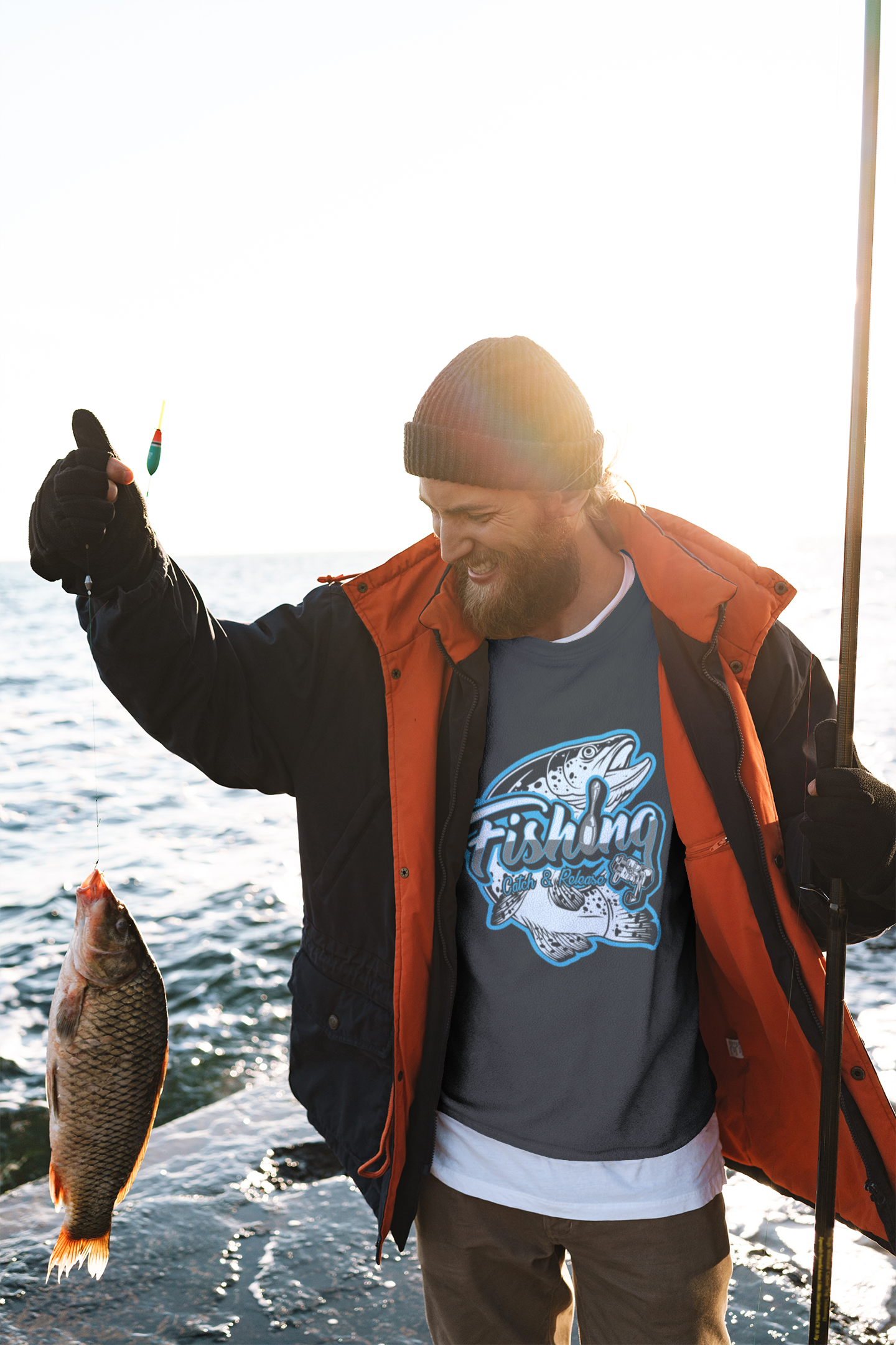 Felpa Girocollo Pesca Catch & Release