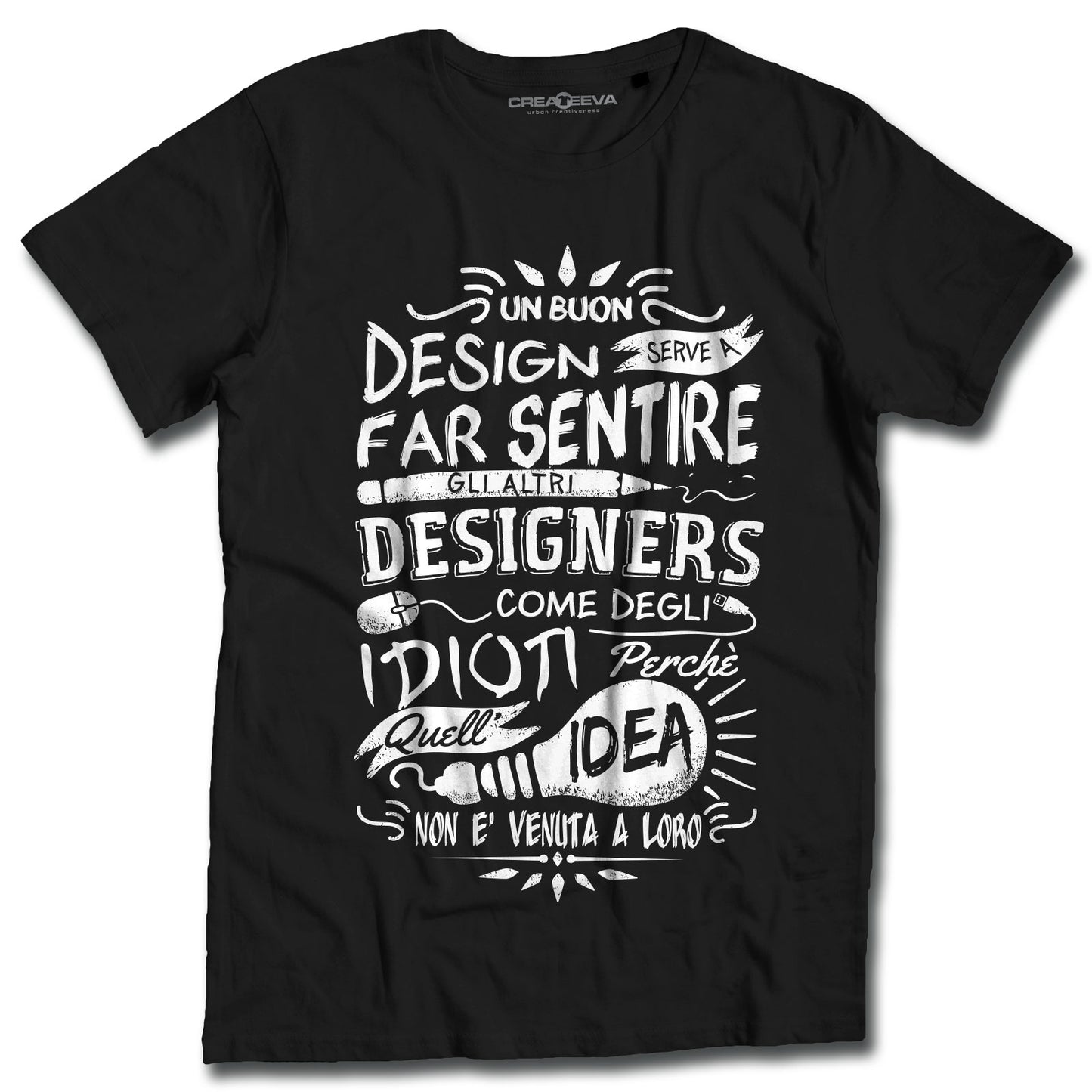 T-shirt grafico design Maglietta artista designer