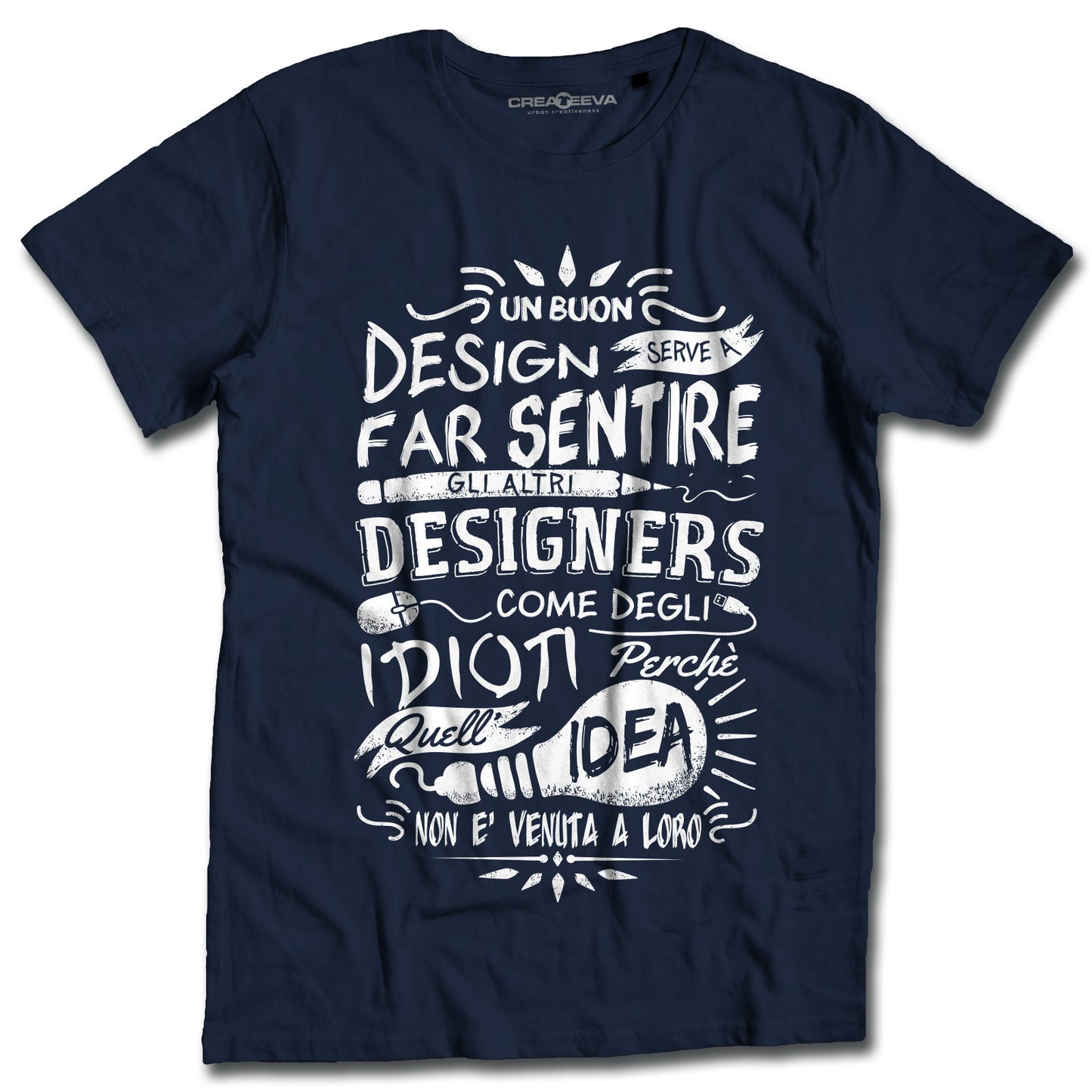 T-shirt grafico design Maglietta artista designer