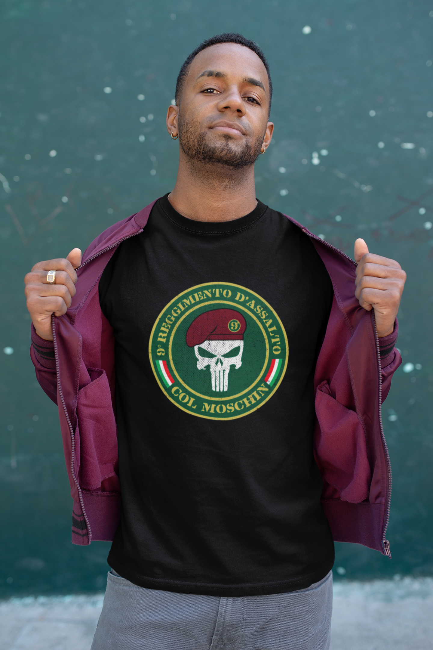 T-shirt Folgore Maglia IX Reggimento d'Assalto Col Moschin Maglietta Brigata Paracadutisti