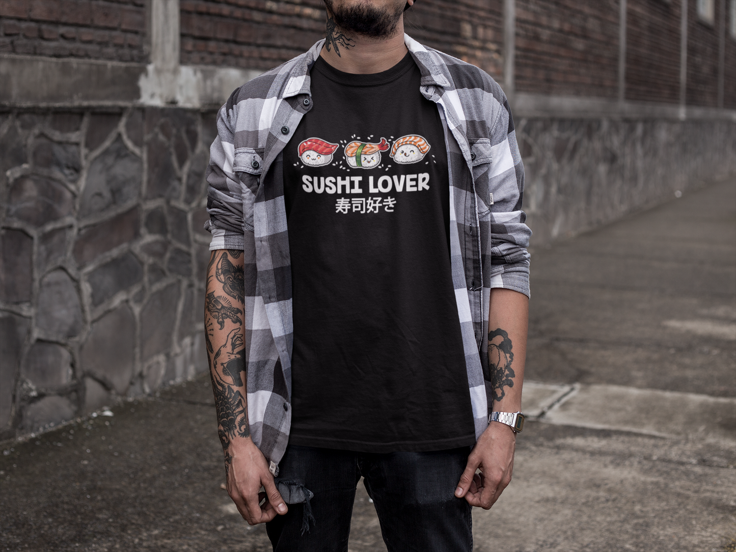 T-shirt Sushi Lover Maglietta POKE Maglia Giapponese