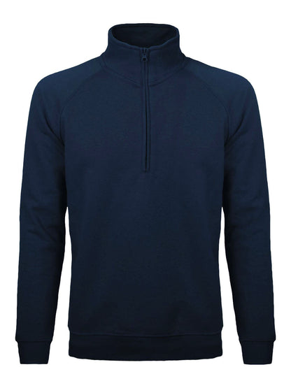 Felpa Mezza Zip Uomo Cotone Poliestere da Lavoro Workwear
