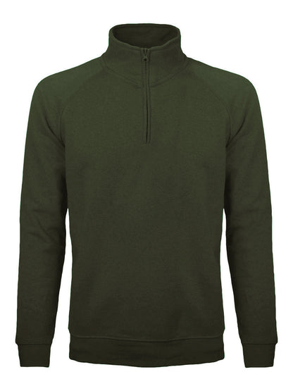 Felpa Mezza Zip Uomo Cotone Poliestere da Lavoro Workwear