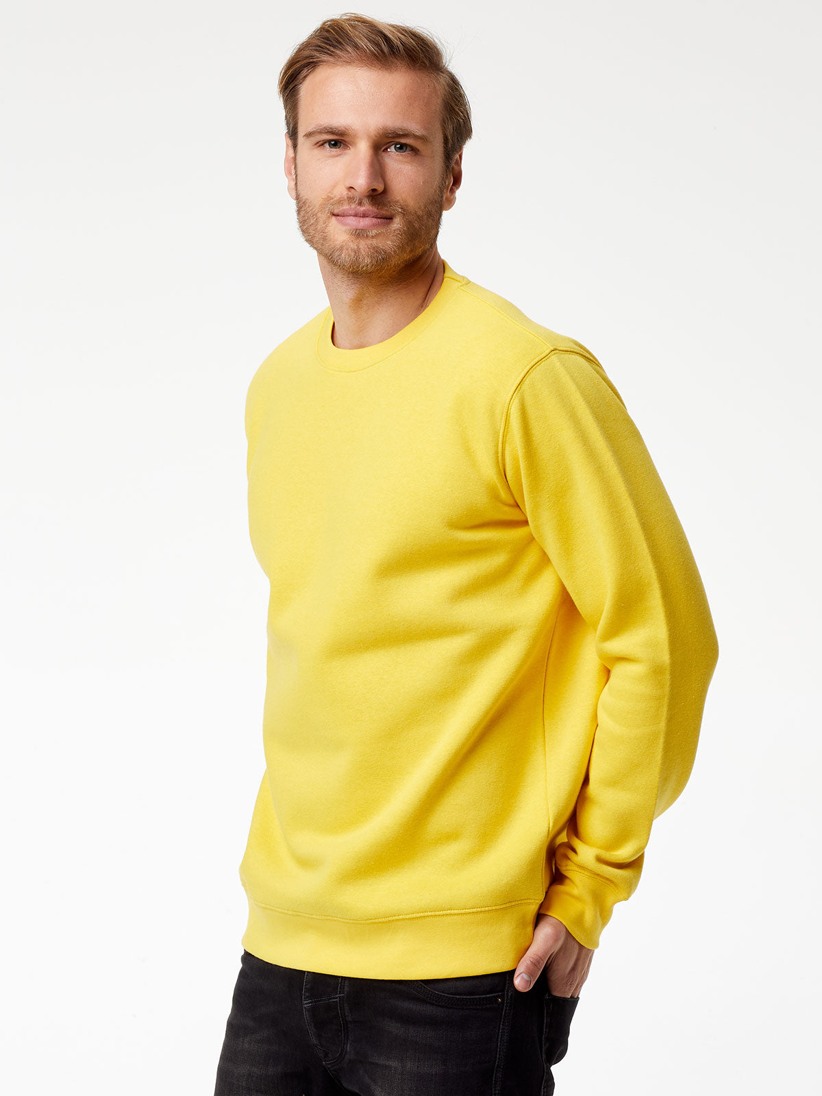 Felpa Girocollo Uomo Cotone Poliestere da Lavoro Workwear