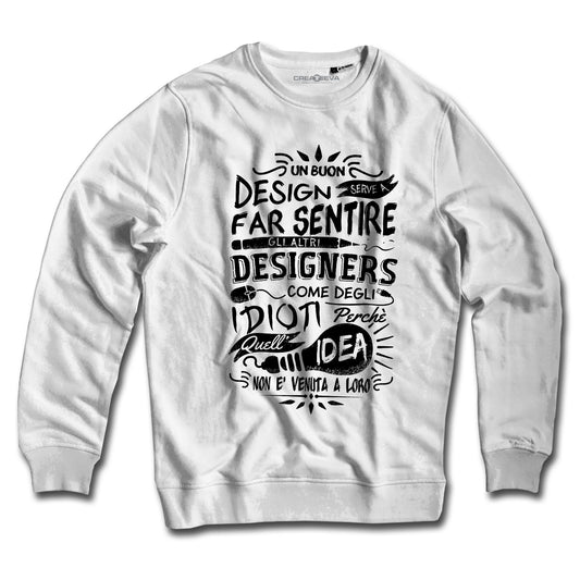Felpa Girocollo grafico design artista designer