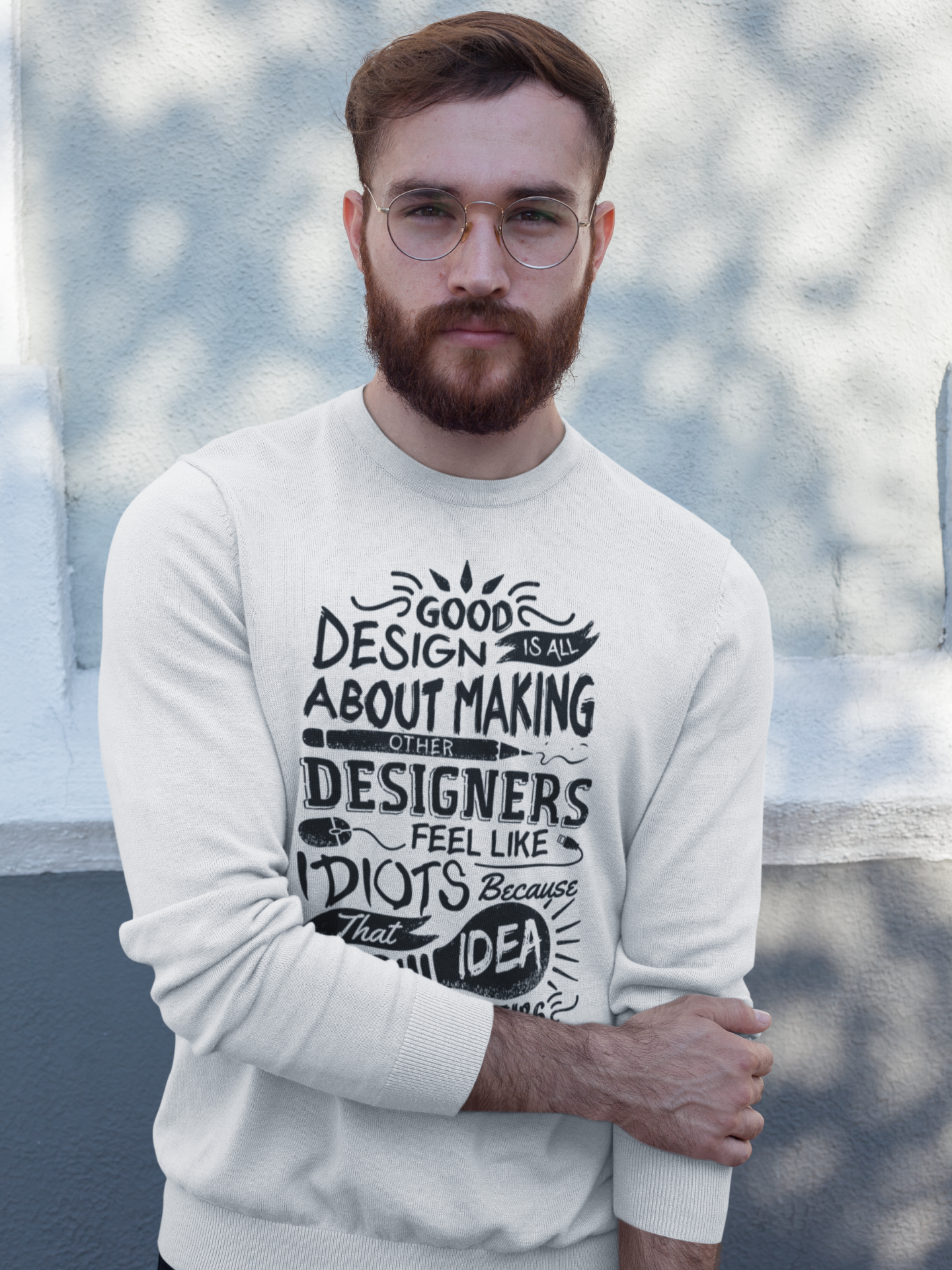Felpa Girocollo artista designer grafico design