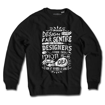 Felpa Girocollo grafico design artista designer