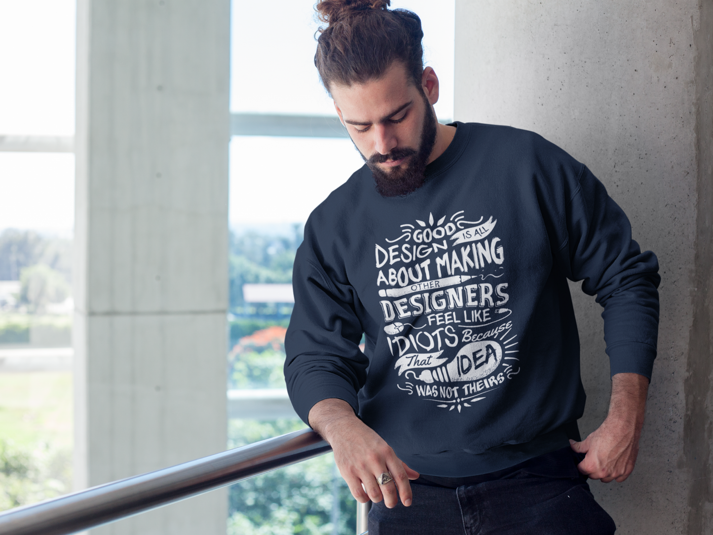 Felpa Girocollo artista designer grafico design