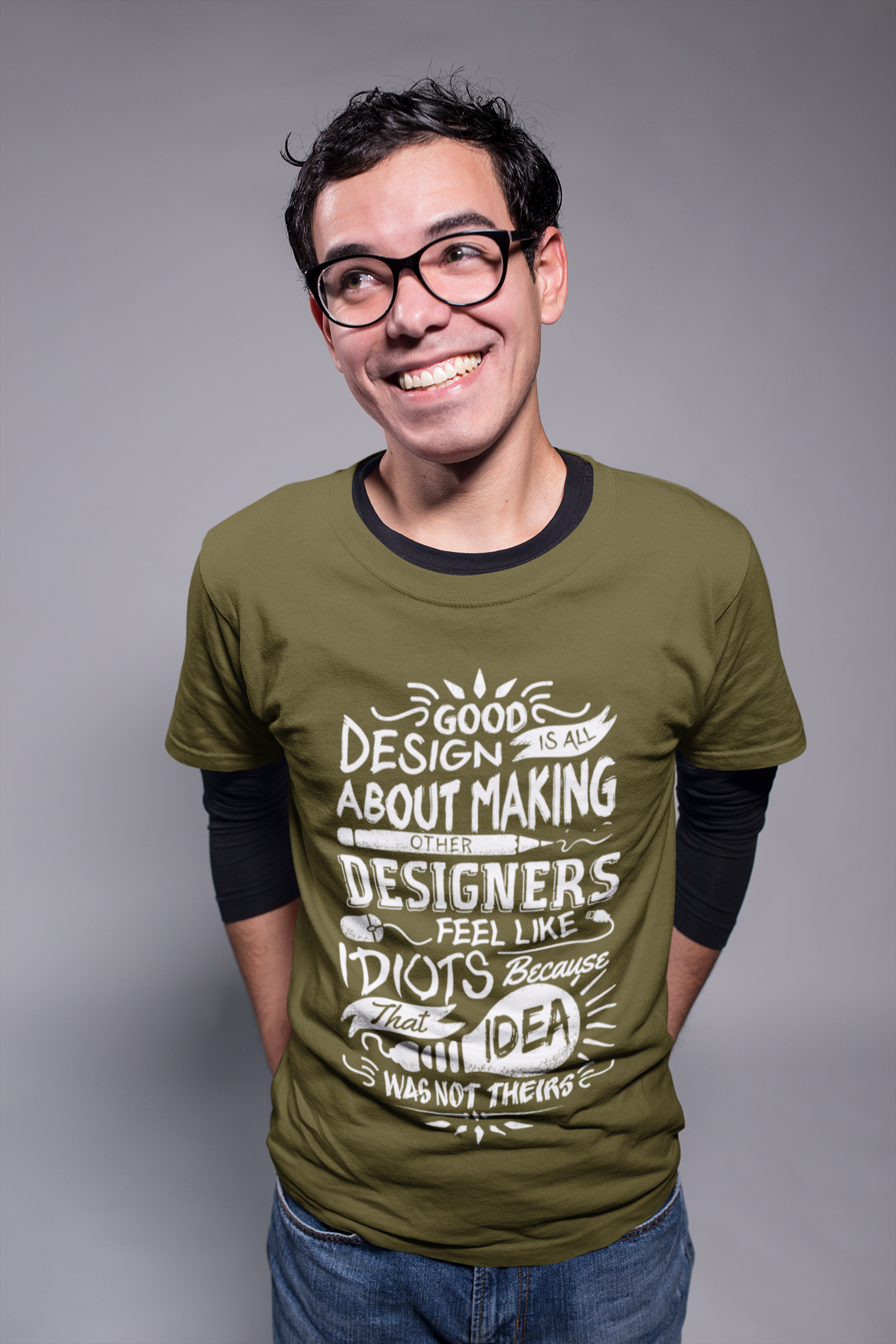 T-shirt artista designer Maglietta grafico design