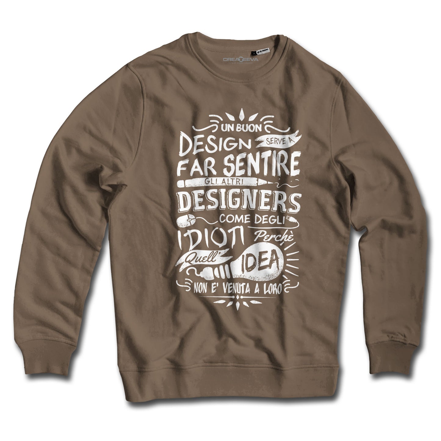 Felpa Girocollo grafico design artista designer