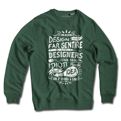 Felpa Girocollo grafico design artista designer