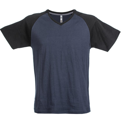 Maglietta T-shirt Cotone Collo a V Manica Corta da Lavoro Workwear