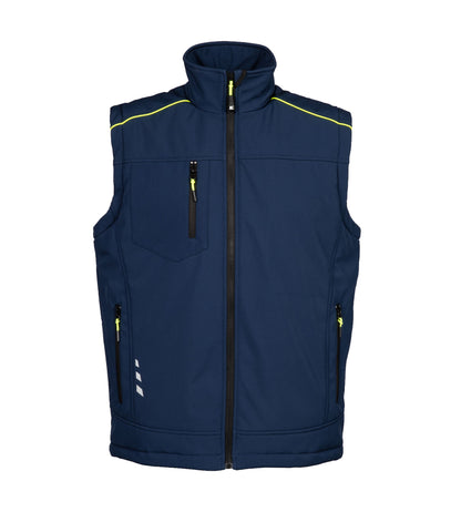 Gilet Imbottito Softshell da Lavoro in Poliestere Elasticizzato Workwear