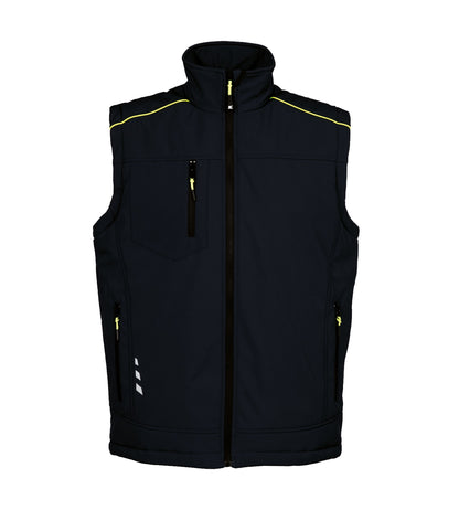 Gilet Imbottito Softshell da Lavoro in Poliestere Elasticizzato Workwear