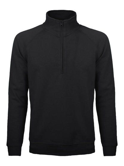 Felpa Mezza Zip Uomo Cotone Poliestere