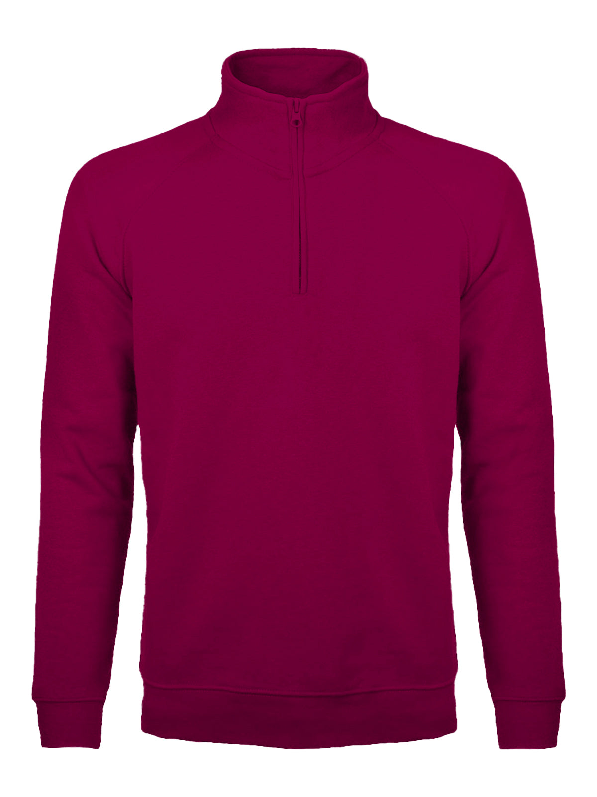 Felpa Mezza Zip Uomo Cotone Poliestere