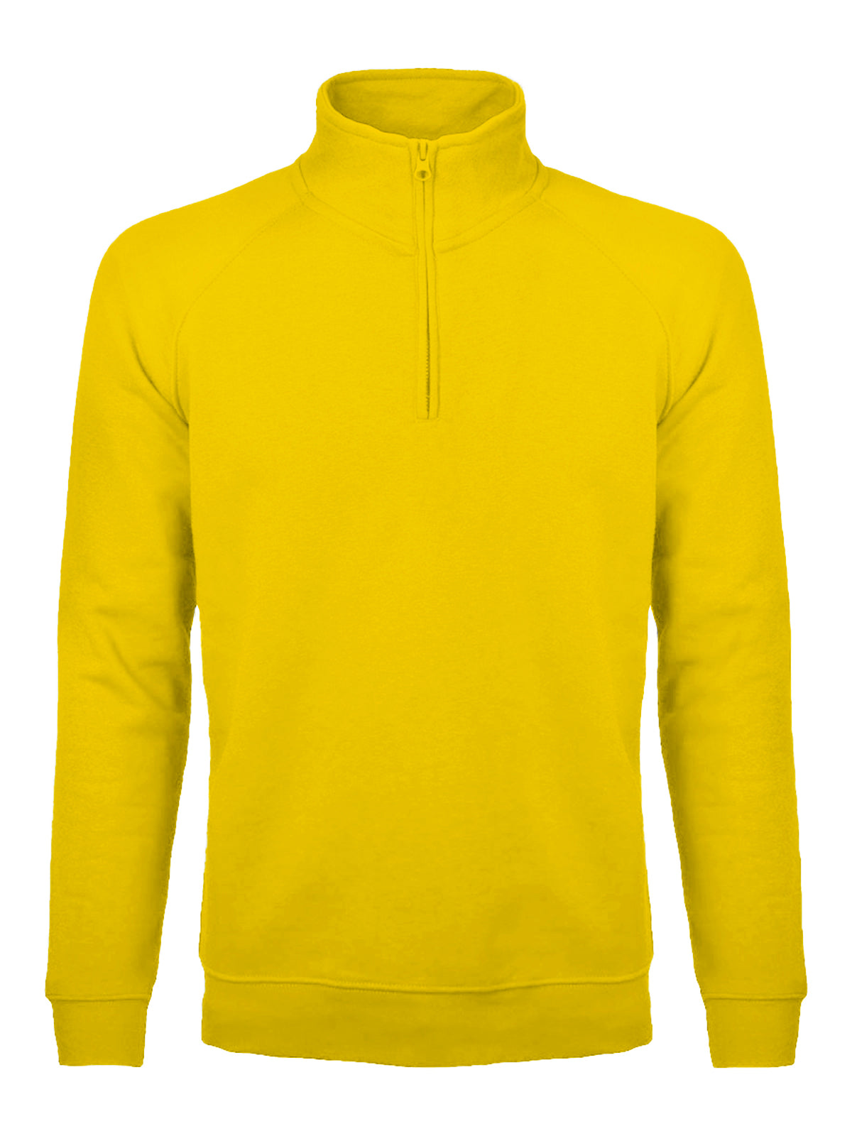 Felpa Mezza Zip Uomo Cotone Poliestere