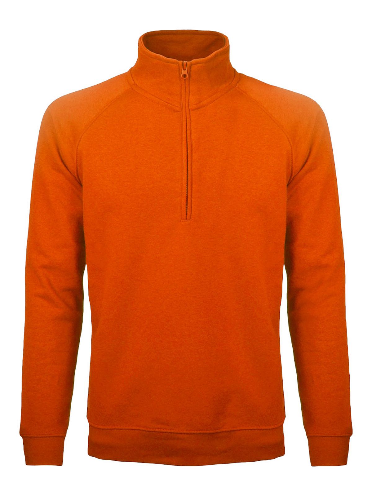 Felpa Mezza Zip Uomo Cotone Poliestere
