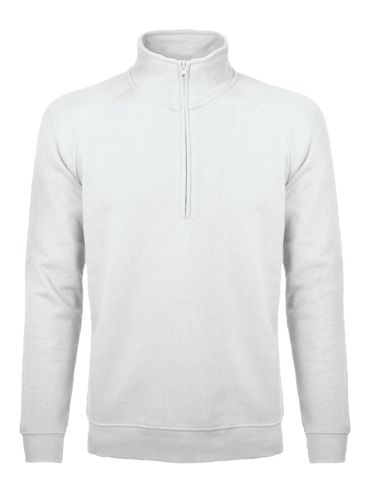 Felpa Mezza Zip Uomo Cotone Poliestere