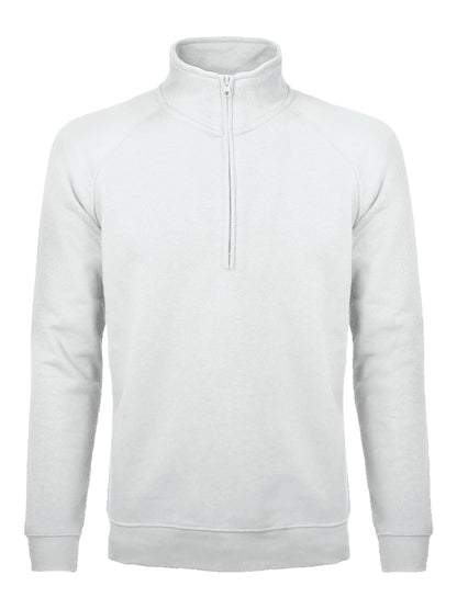 Felpa Mezza Zip Uomo Cotone Poliestere
