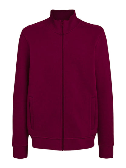 Felpa Collo Alto con Zip Jacket Full-Zip Uomo Cotone Poliestere