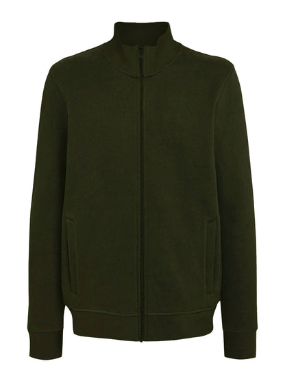 Felpa Collo Alto con Zip Jacket Full-Zip Uomo Cotone Poliestere