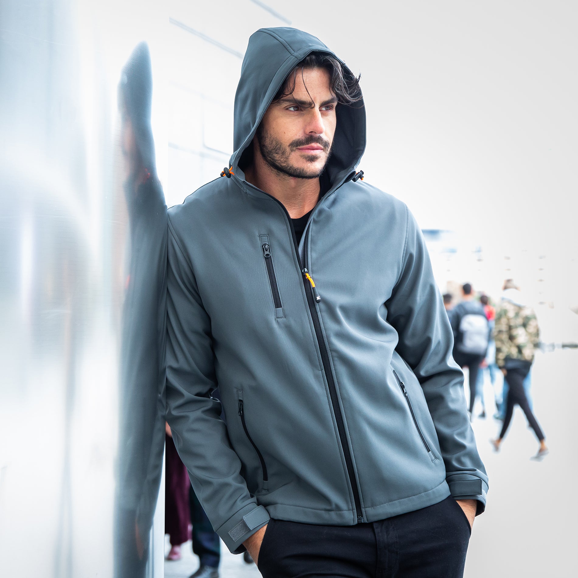 Giubbotto Uomo Softshell Impermeabile in Poliestere Elasticizzato
