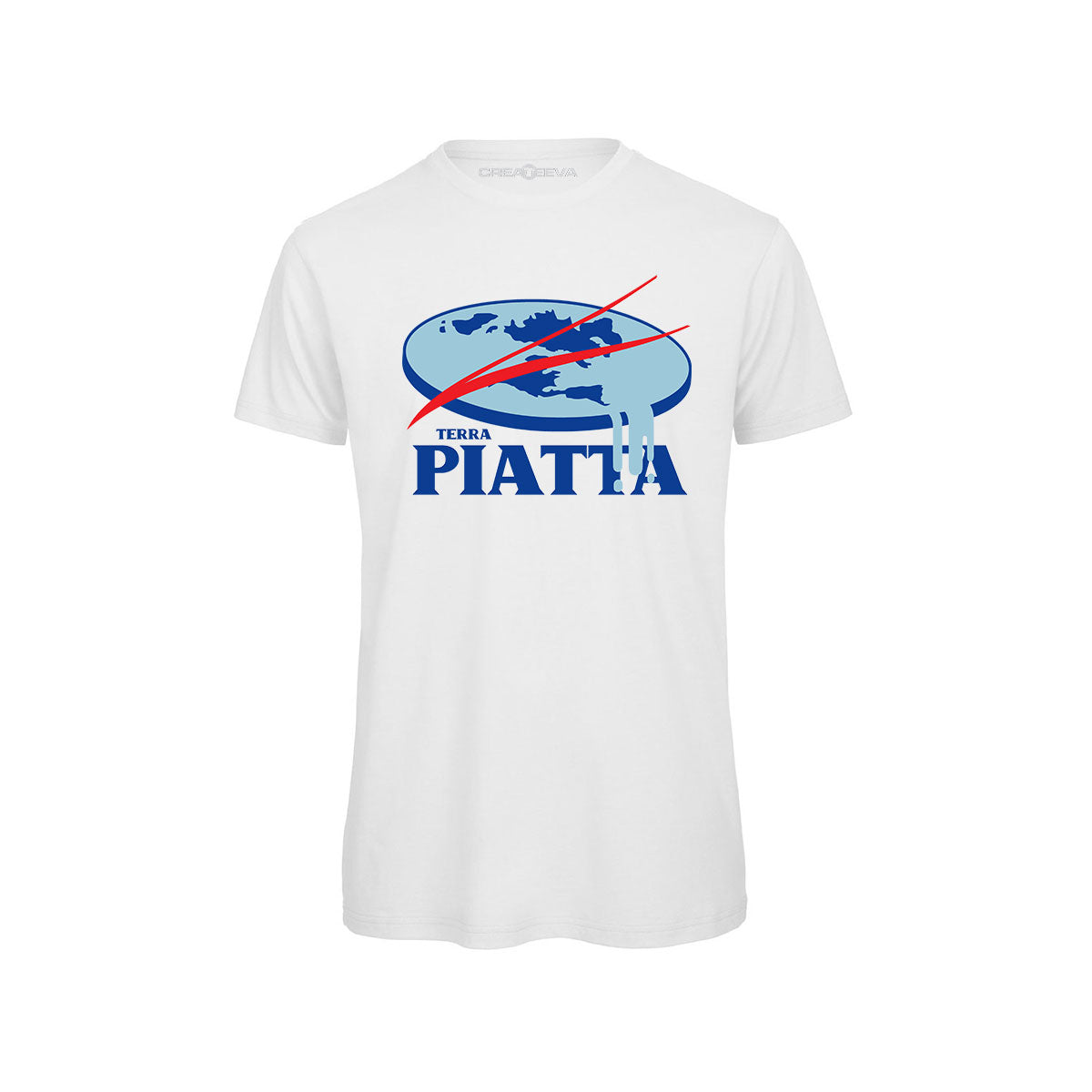 T-Shirt Terra Piatta Maglietta Terrapiattisti Maglia Alieni UFO No Vax Complotto