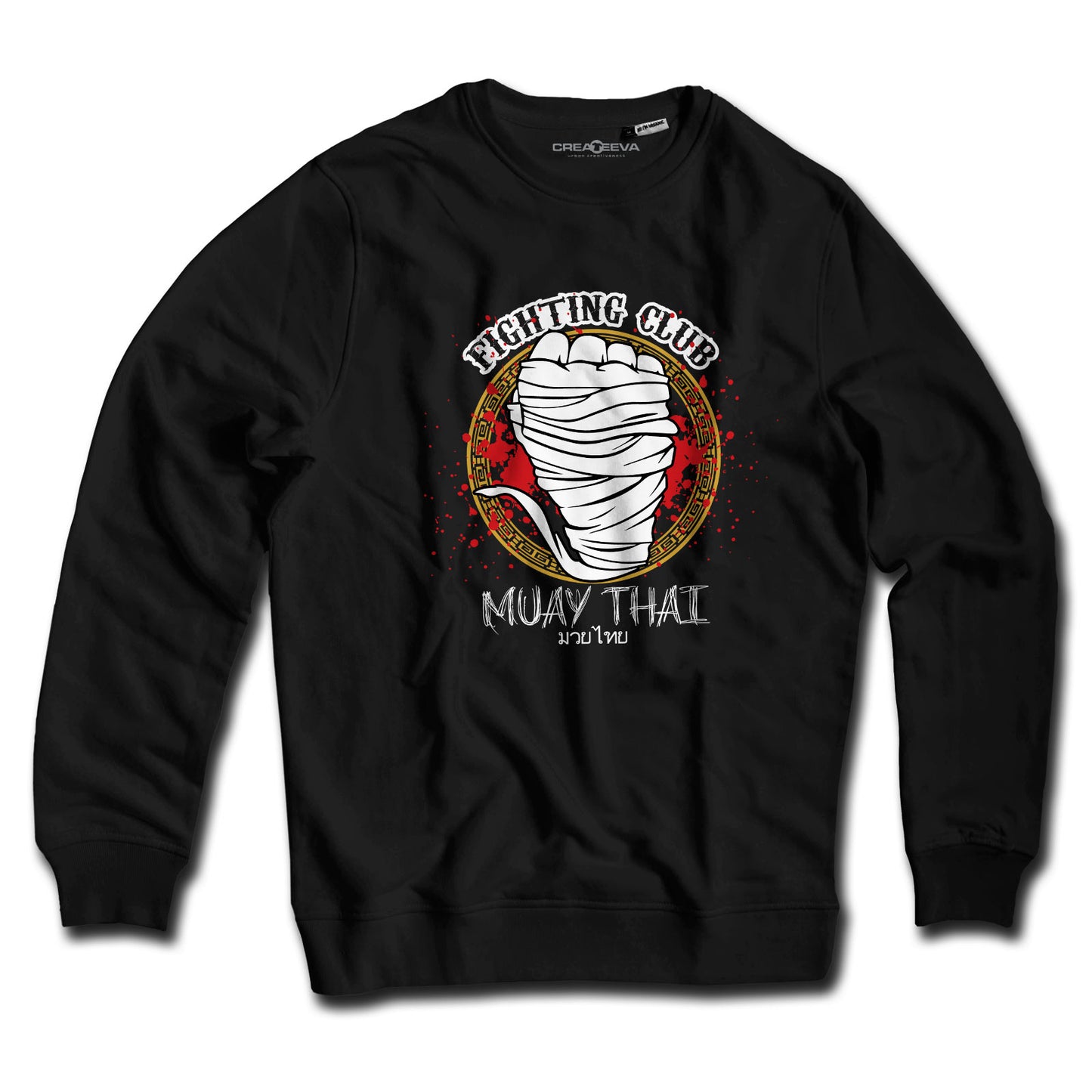 Felpa Girocollo Sport Boxe Thailandese Muay Thai