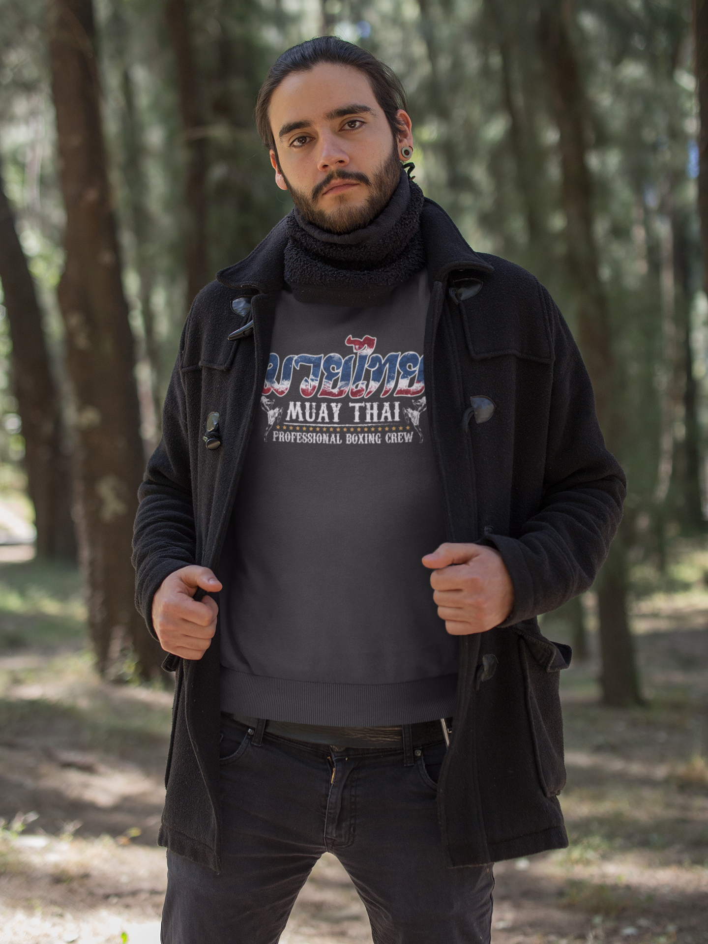 Felpa Girocollo Muay Thai Boxe