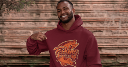 Felpa Cappuccio Pesca Catch & Release