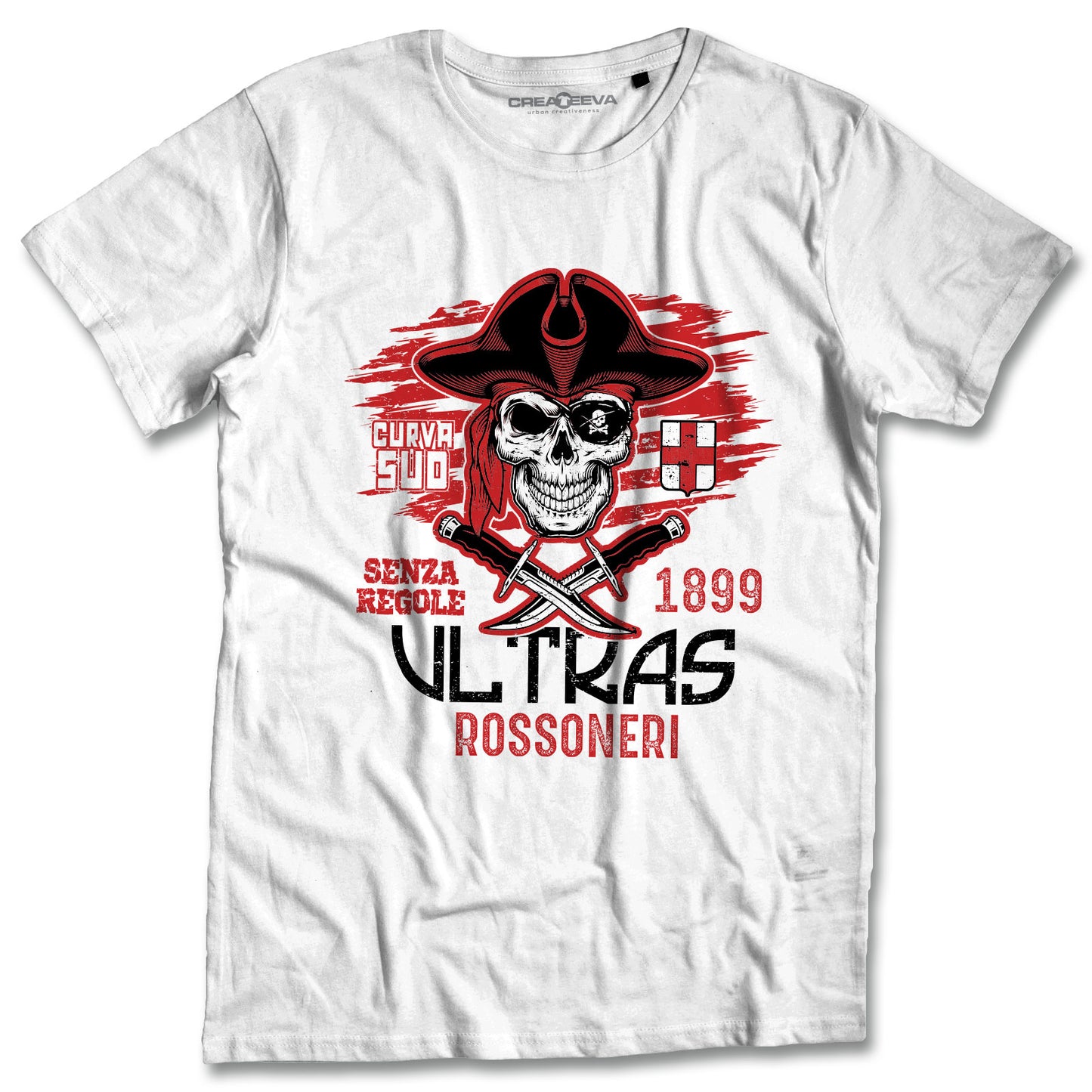 T-shirt Maglietta Milan Milano Ultras