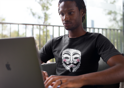T-shirt Anonymous Maglia Vendetta Meglietta Hacker Gamer